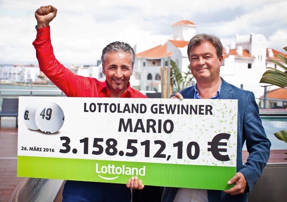 Millionen-Gewinner Mario zu Besuch im Lottoland