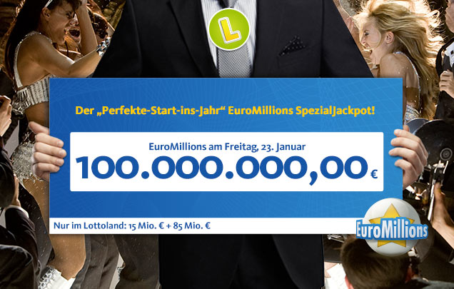 100 Millionen im EuroMillions SpezialJackpot - Lottoland.com