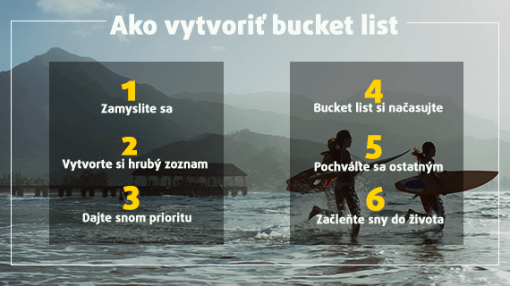 Chcete si splniť svoje sny? Vytvorte si bucket list