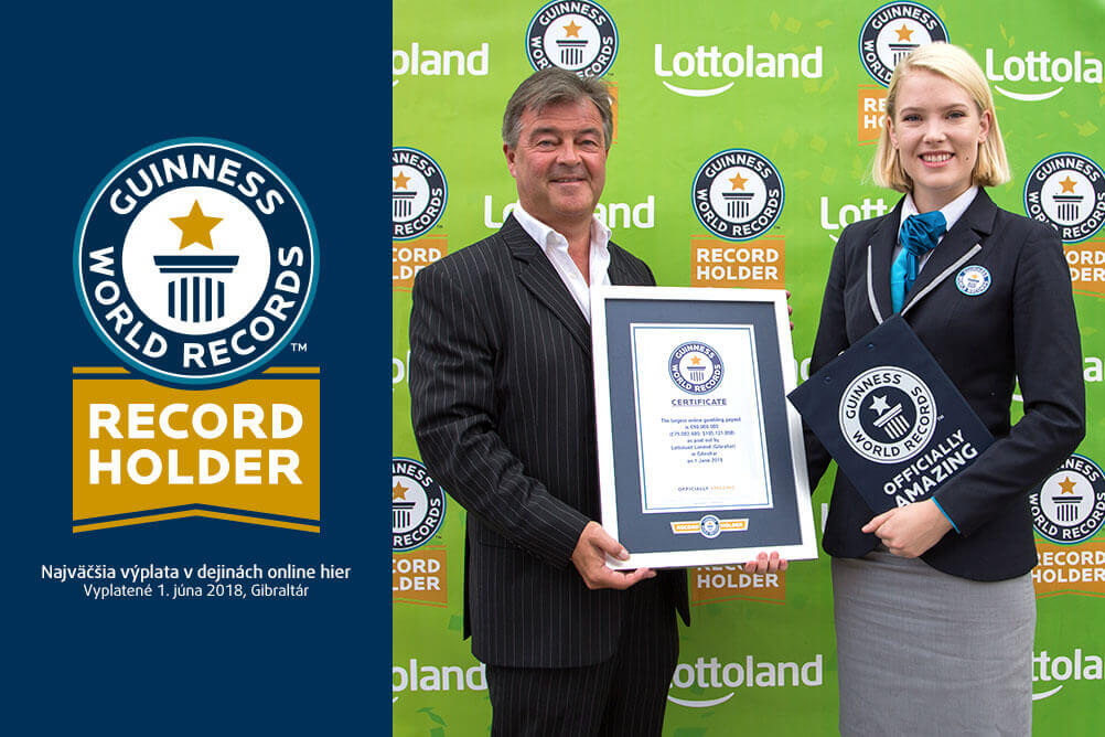 „Guinness World Record“ pre Lottoland: najväčšia výplata online výhry