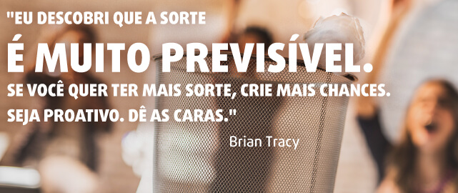 Sorte de principiante, frase de Brian Tracy Frase de sorte de principiante, Brian Tracy