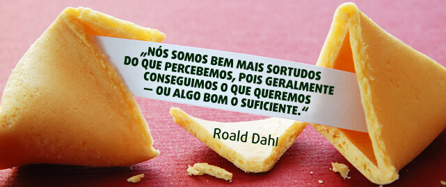 Frase de sorte de principiante, Roald Dahl