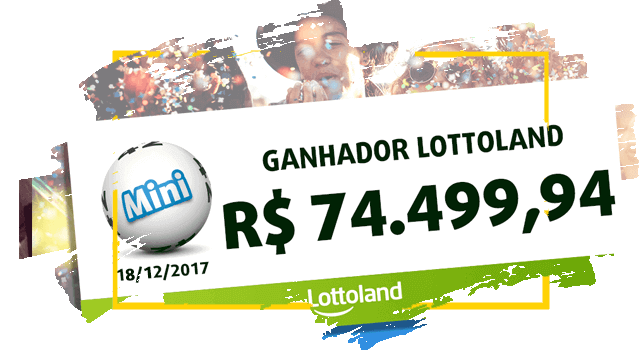 Cheque com o prêmio do ganhador anônimo do Brasil da loteria MINI Lotto