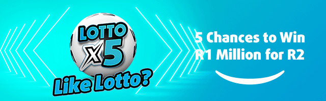 5 Chances to Win R1 Million for R2 with Lotto x5