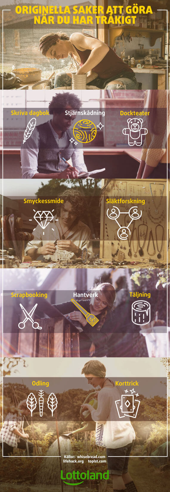 10 saker du kan göra när du har tråkigt hemma.