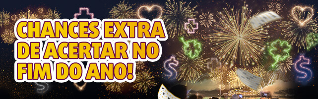 Banner com alerta sobre todos os sorteios especiais de loteria de fim de ano