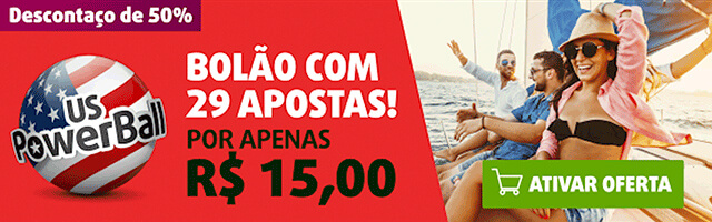 Bolão da PowerBall oferta online