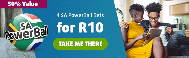 4 SA PowerBall bets for the price of 2