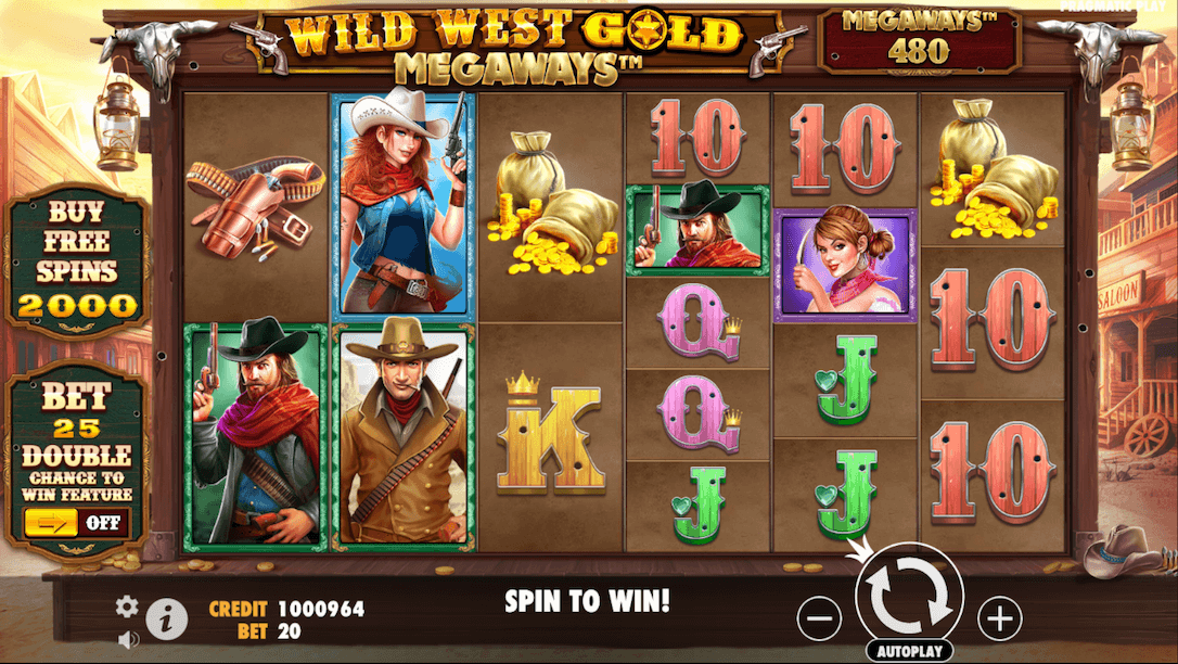 One of the best Megaways slots, Wild West Gold