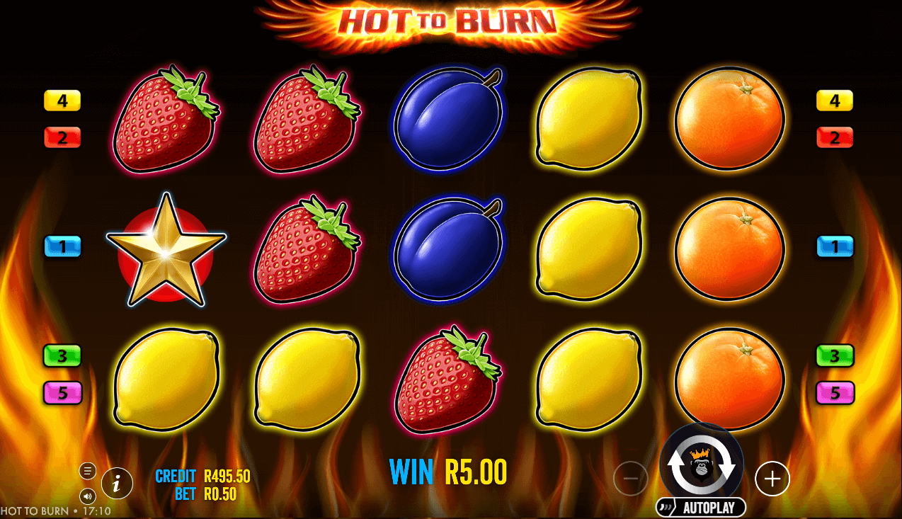 A winning spin on the Hot to Burn Slot