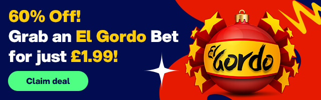 An offer from Lottoland offering 60% off an El Gordo bet