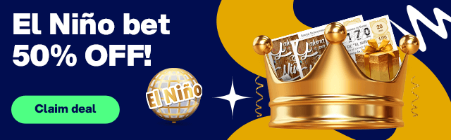 A 50% off El Niño offer from Lottoland